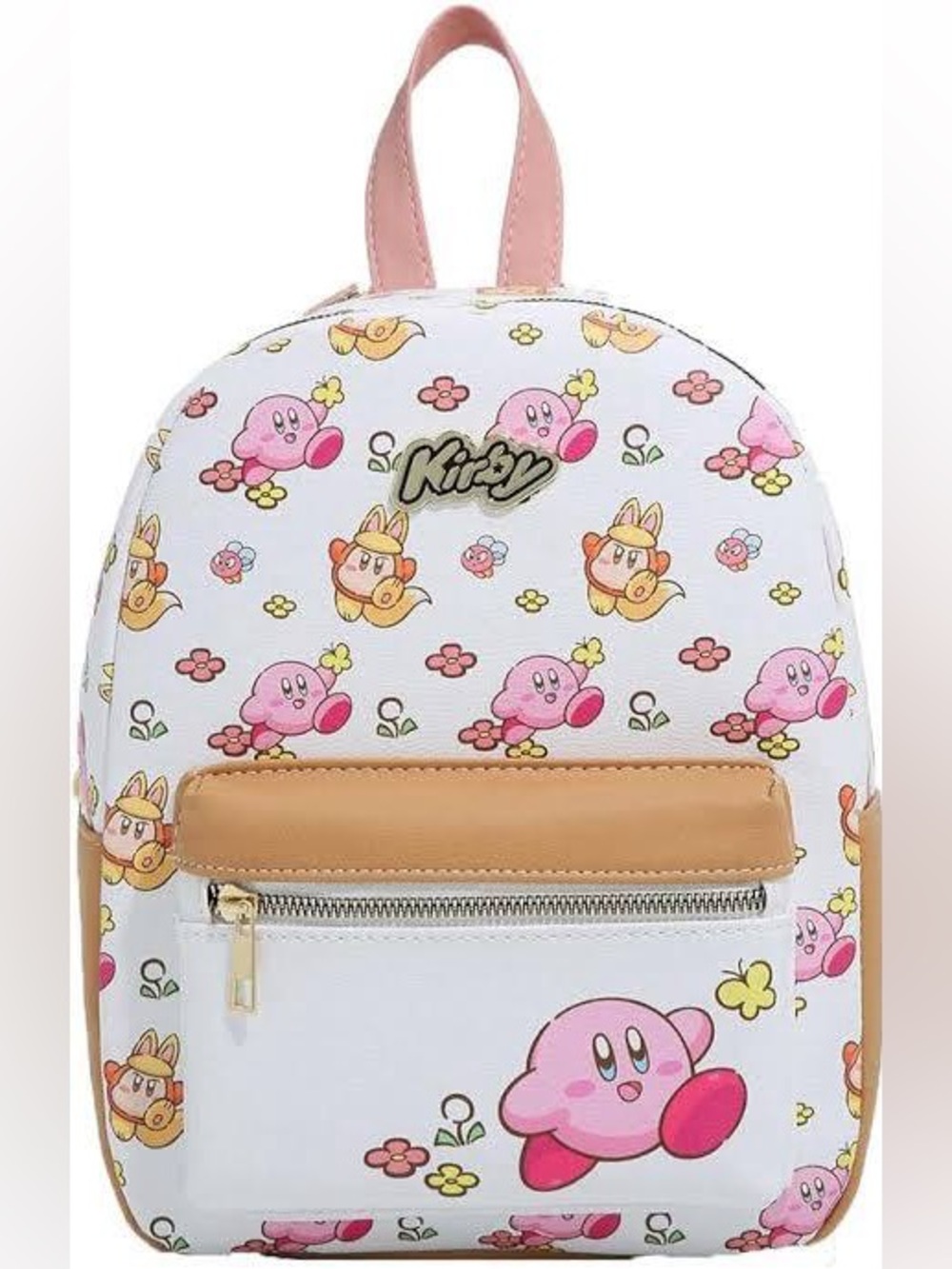 Bioworld Official Nintendo Kirby Waddle Dee Flowers Mini Pink Backpack Hot Topic